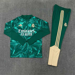Tuta Real Madrid Verde Half-Zip 26/27 Uomo | Tuta da Calcio