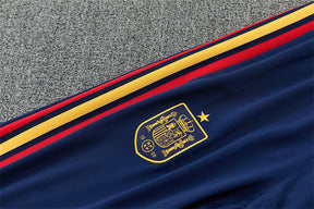 Tuta Spagna Bianco/Blu Half-Zip 2026 Uomo | Tuta da Calcio