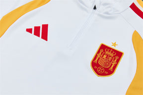 Tuta Spagna Bianco/Blu Half-Zip 2026 Uomo | Tuta da Calcio