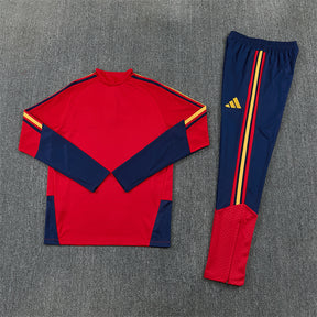Tuta Spagna Rosso/Blu Half-Zip 2026 Uomo | Tuta da Calcio