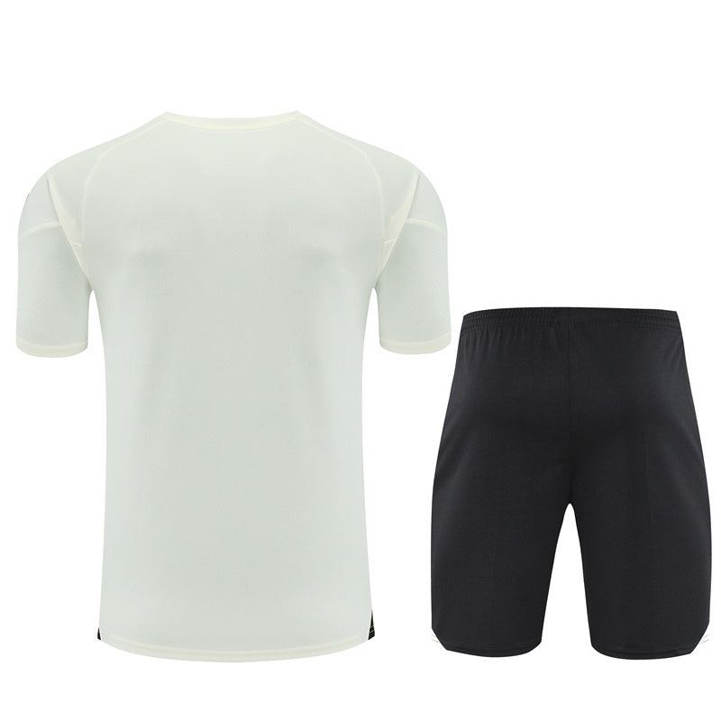 Tenue complète Liverpool (maillot + short) blanc cassé/noir 25/26