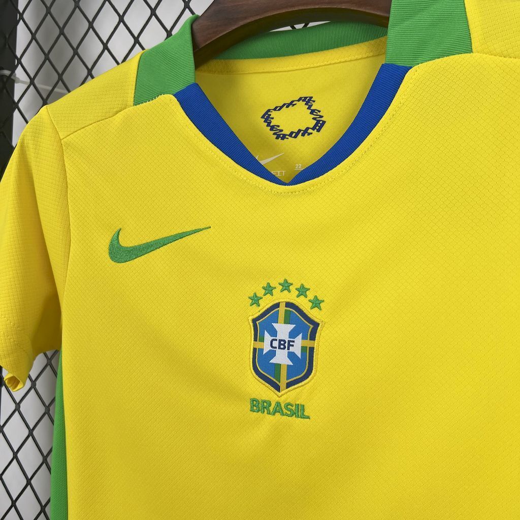 Brazil Home 2025 Kit Kids (Women's Team)
