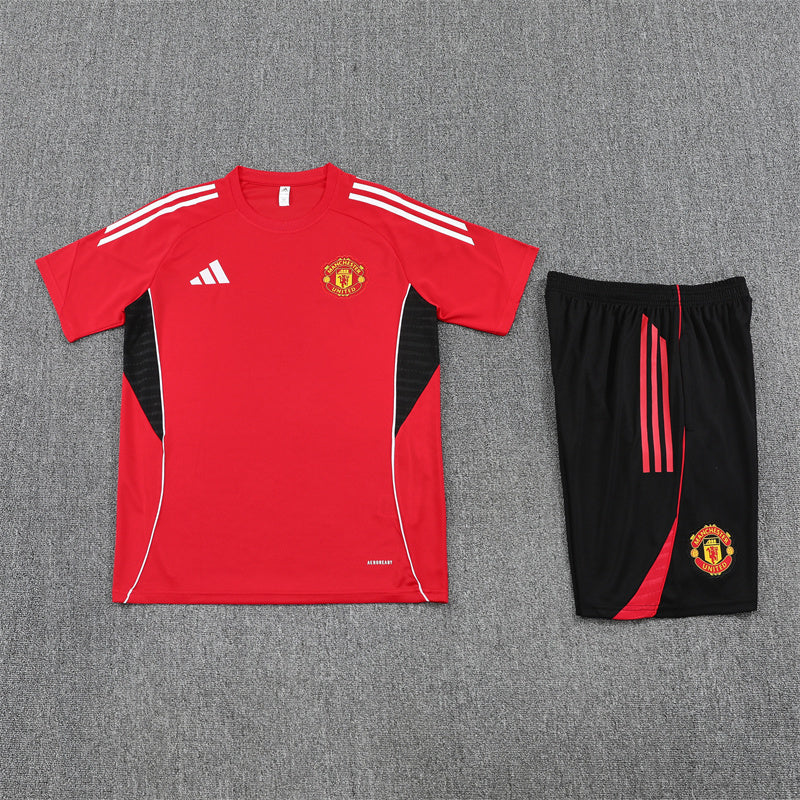 Kit Shirt + Shorts Manchester United Training Red/Black 25/26