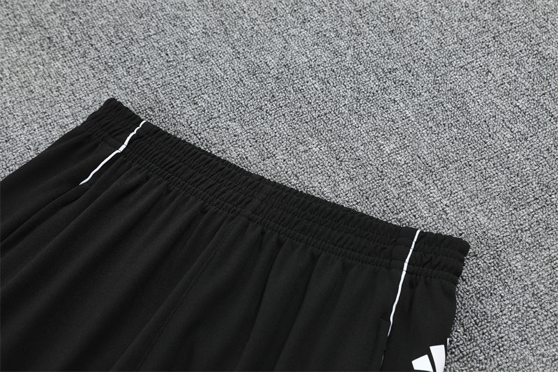 Real Madrid White/Black Tracksuit Half-Zip 25/26