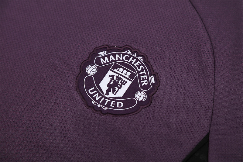 Kit Shirt + Shorts Manchester United Training Purple/White 25/26