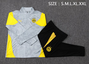 Borussia Dortmund Gray/Black Tracksuit Half-Zip 25/26