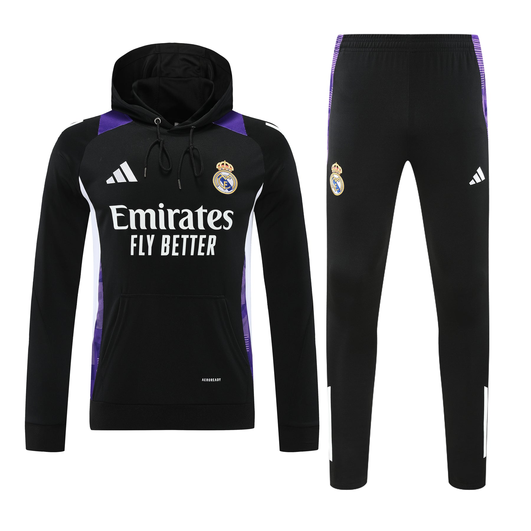 Real Madrid Hoodie Black 24/25