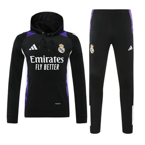 Real Madrid Hoodie Black 24/25