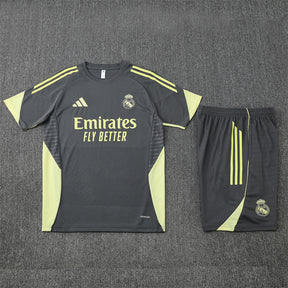 Real Madrid Gray Training Shirt + Shorts Kit 25/26