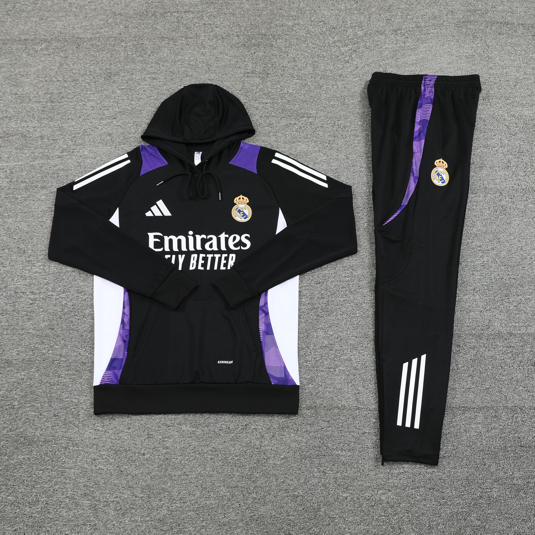 Real Madrid Hoodie Black 24/25
