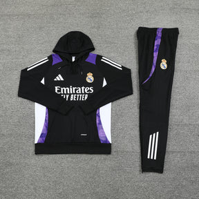 Real Madrid Hoodie Black 24/25