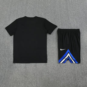 Inter Milan Black Training Shirt + Shorts Kit 25/26