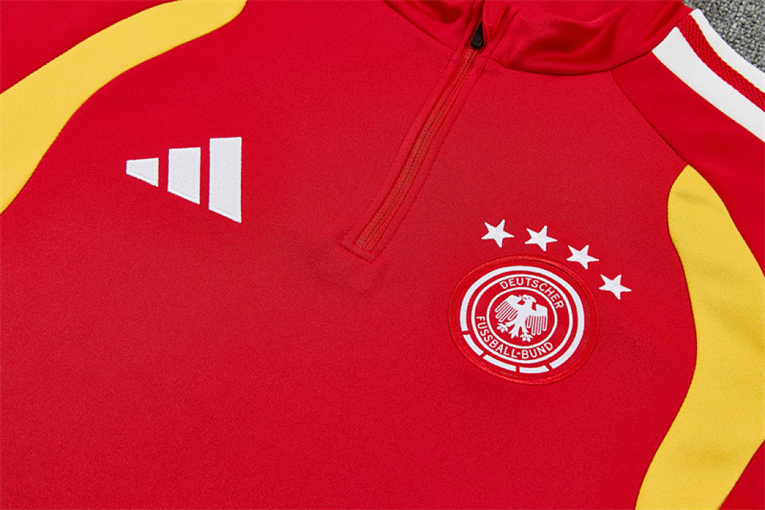 Tuta Germania Rosso/Nero 2026 | Tuta da Calcio