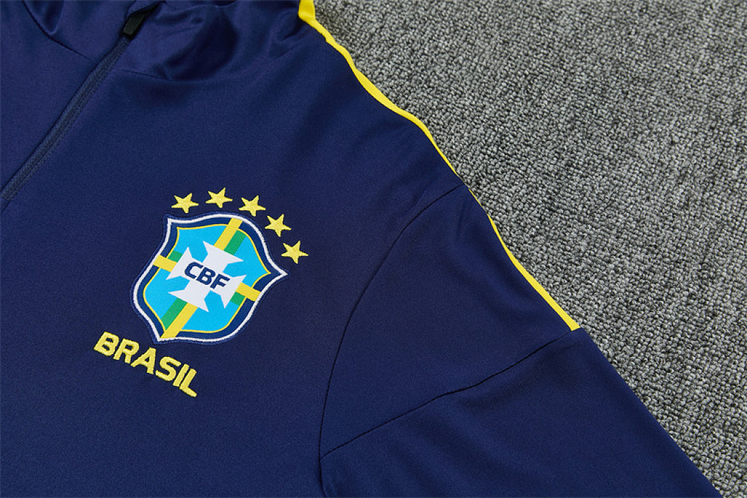 Tuta Brasile Blu Scuro 2026 Uomo | Tuta da Calcio