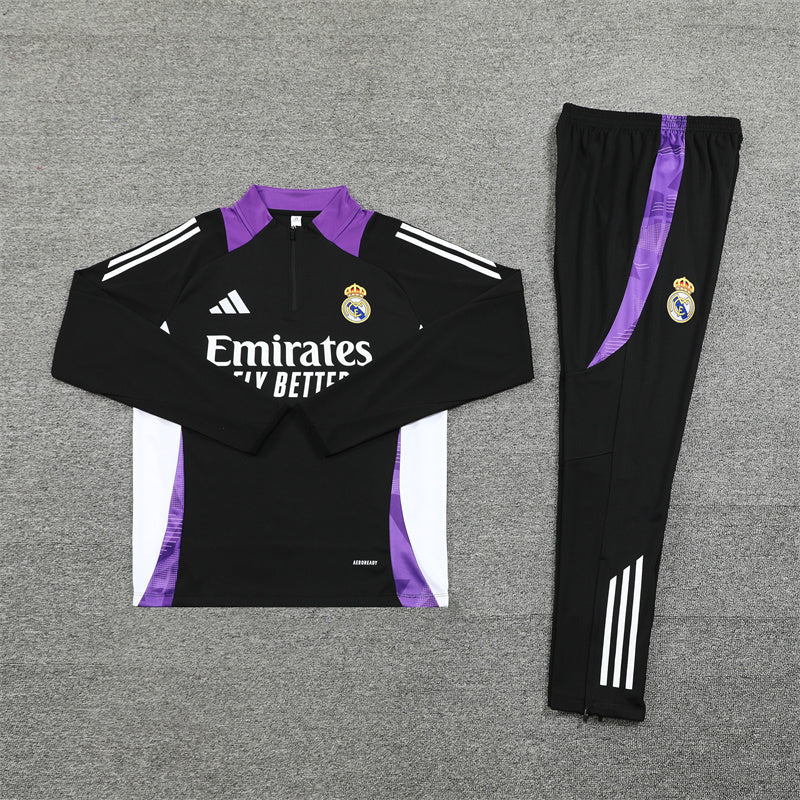 Tracksuit Real Madrid Black/Purple Training 24/25
