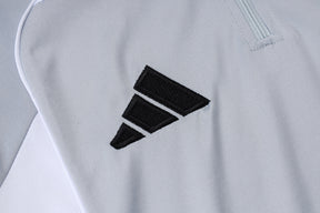 Real Madrid Gray Tracksuit Half-Zip 25/26