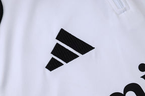 Tuta Real Madrid Bianco/Nero Half-Zip 26/27 Uomo | Tuta da Calcio