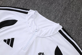 Tuta Real Madrid Bianco/Nero Half-Zip 26/27 Uomo | Tuta da Calcio