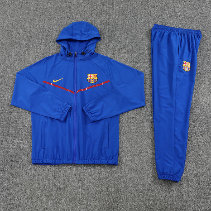 Barcelona Tech Fleece Hoodie Blue