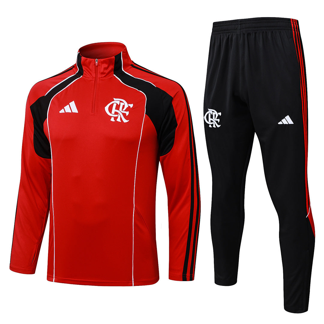 Flamengo Red/Black Tracksuit Half-Zip 25/26