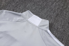 Real Madrid Gray Tracksuit Half-Zip 25/26