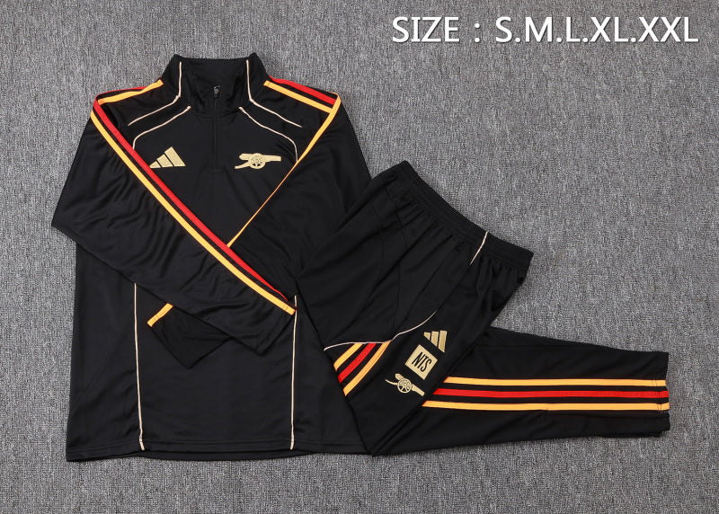 Arsenal NTS Black Tracksuit Half-Zip 25/26