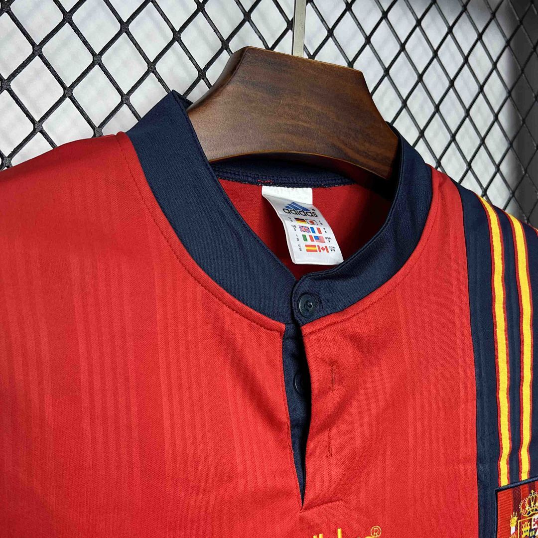 Spain Home Jersey 1996 Retro