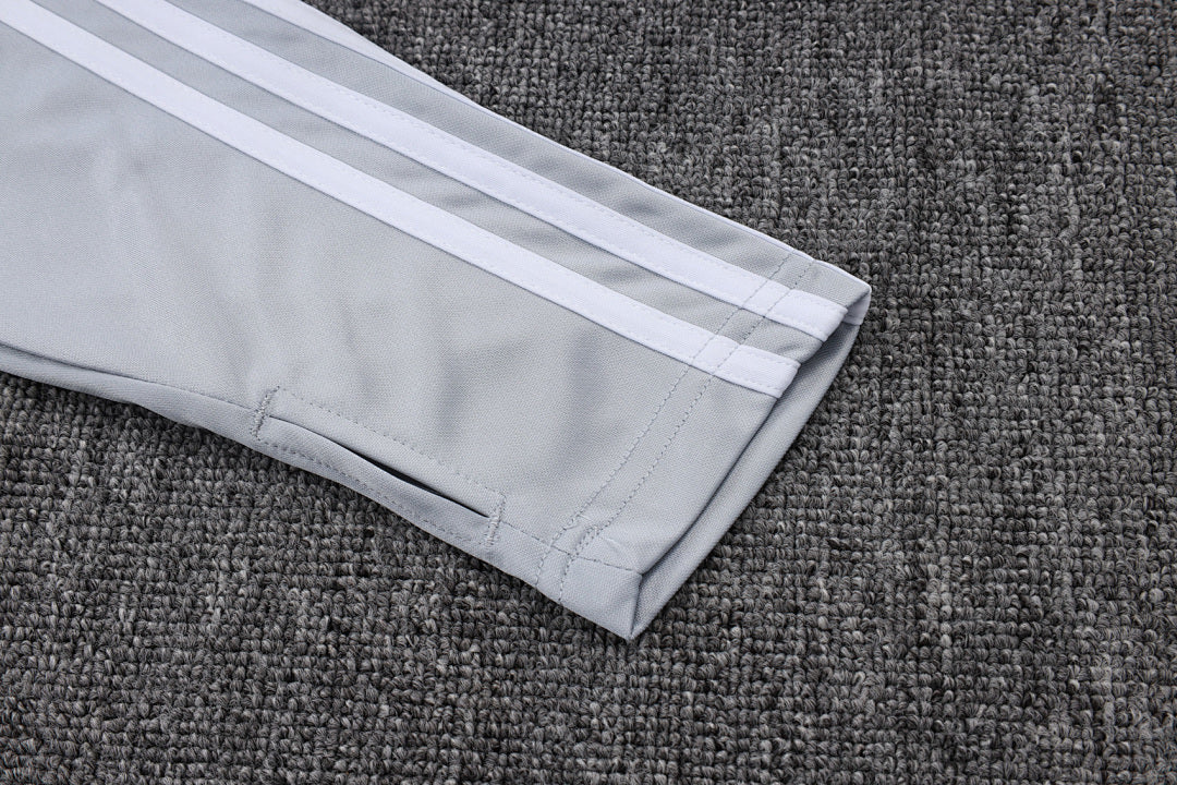 Real Madrid Gray Tracksuit Half-Zip 25/26