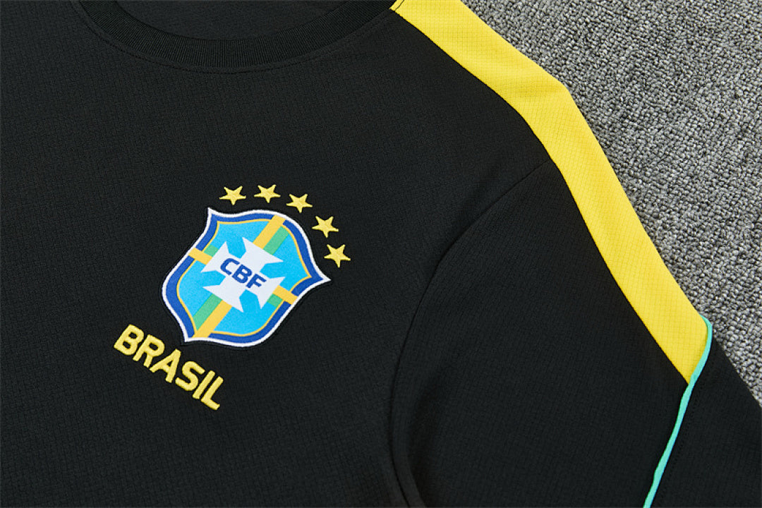 Completino Manica Corta Brasile 2026 Uomo | Kit Allenamento