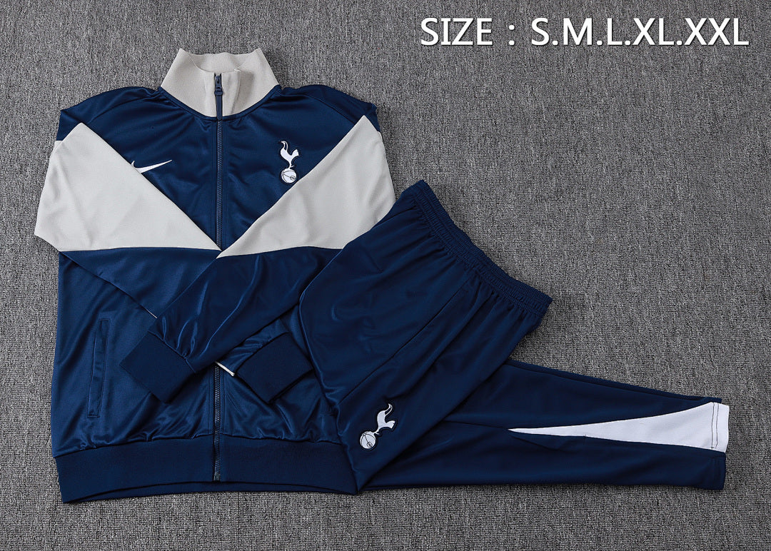 Tottenham Dark Blue/Gray Tracksuit Full-Zip 25/26