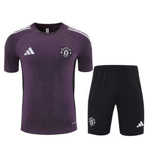 Kit Shirt + Shorts Manchester United Training Purple/White 25/26