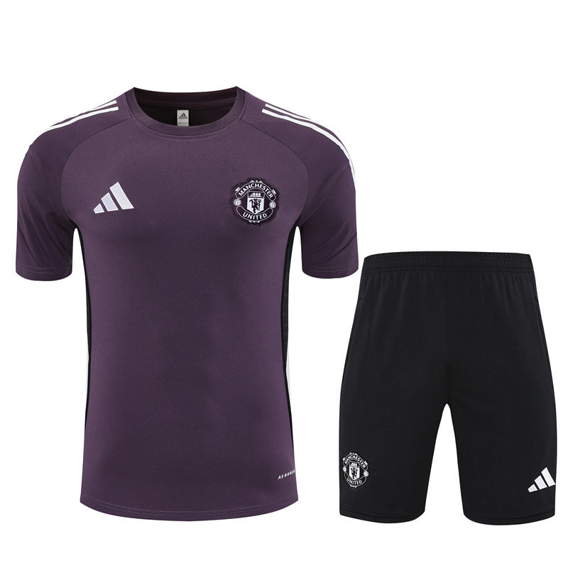 Kit Shirt + Shorts Manchester United Training Purple/White 25/26