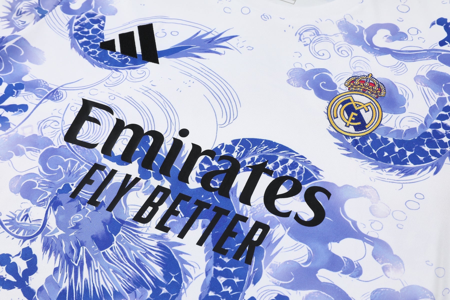 Tenue d'entraînement Real Madrid bleu dragon (maillot et short) 25/26