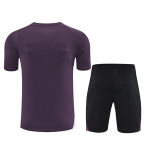 Kit Shirt + Shorts Manchester United Training Purple/White 25/26