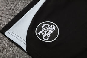 Tenue maillot + short Chelsea bleu/noir 25/26