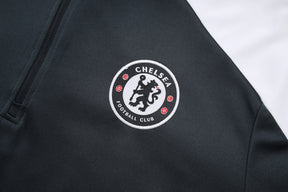 Chelsea Black Tracksuit Half-Zip 25/26