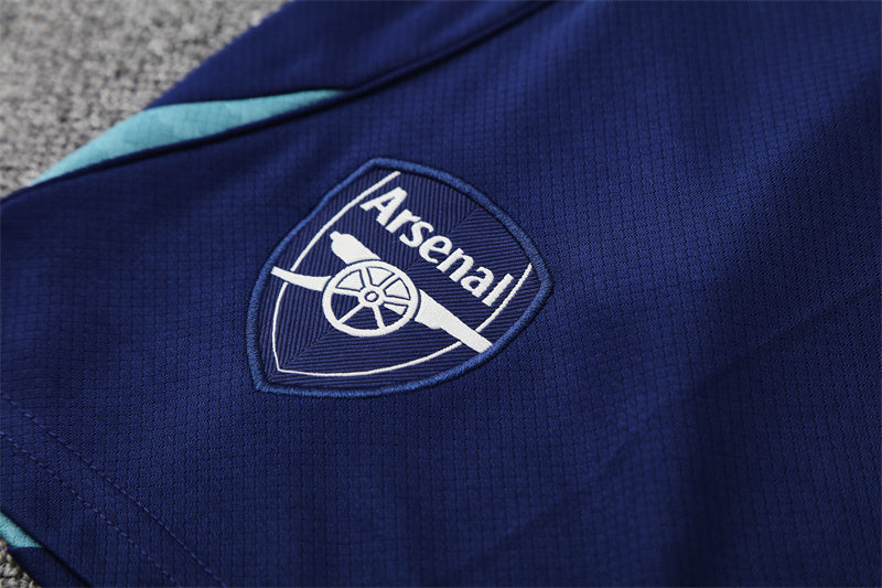 Tenue d'entraînement Arsenal cyan/bleu (maillot et short) 25/26