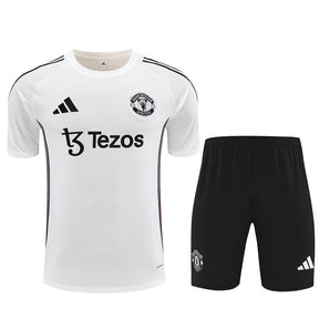 Kit Shirt + Shorts Manchester United Training White/Black 25/26