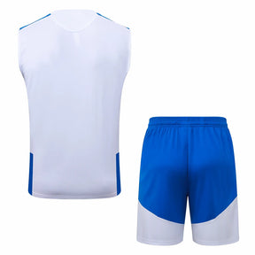 Completino Canottiera 26/27 Uomo Bianco Blu | Kit Allenamento