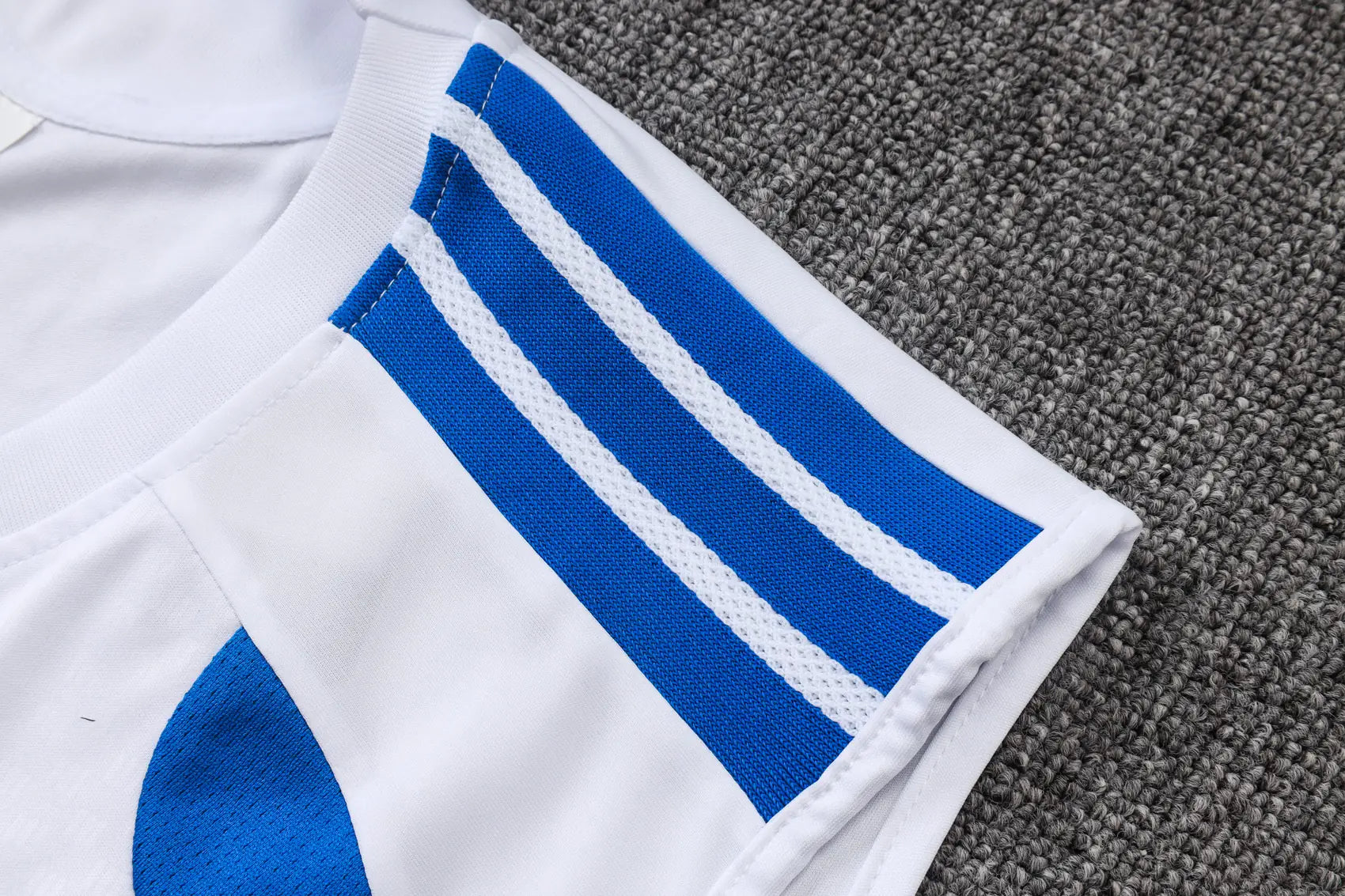 Completino Canottiera 26/27 Uomo Bianco Blu | Kit Allenamento