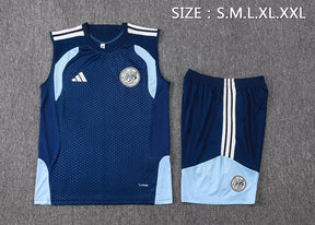 Completino Canottiera Ajax 26/27 Uomo Blu Navy | Kit Allenamento