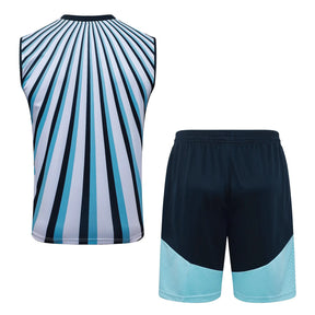 Completino Canottiera Argentina 26/27 Uomo Bianco Azzurro Blu Navy | Kit Allenamento