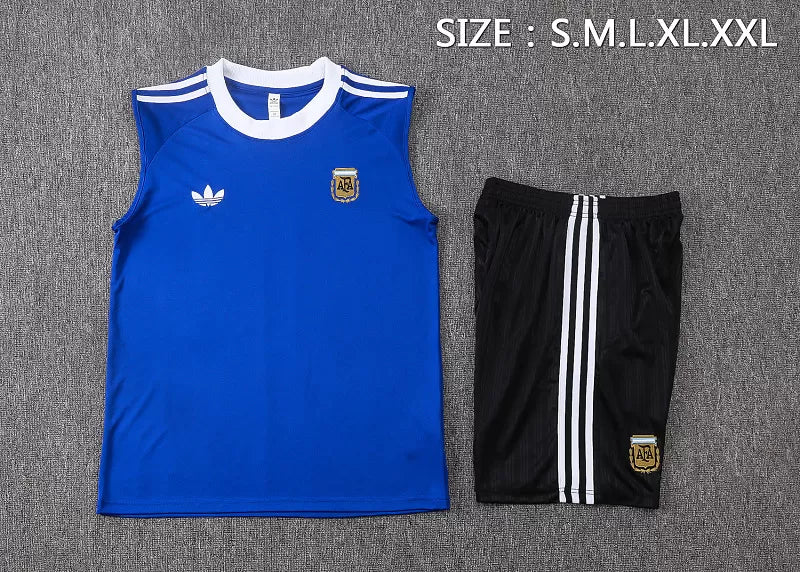 Completino Canottiera Argentina 26/27 Uomo Blu | Kit Allenamento