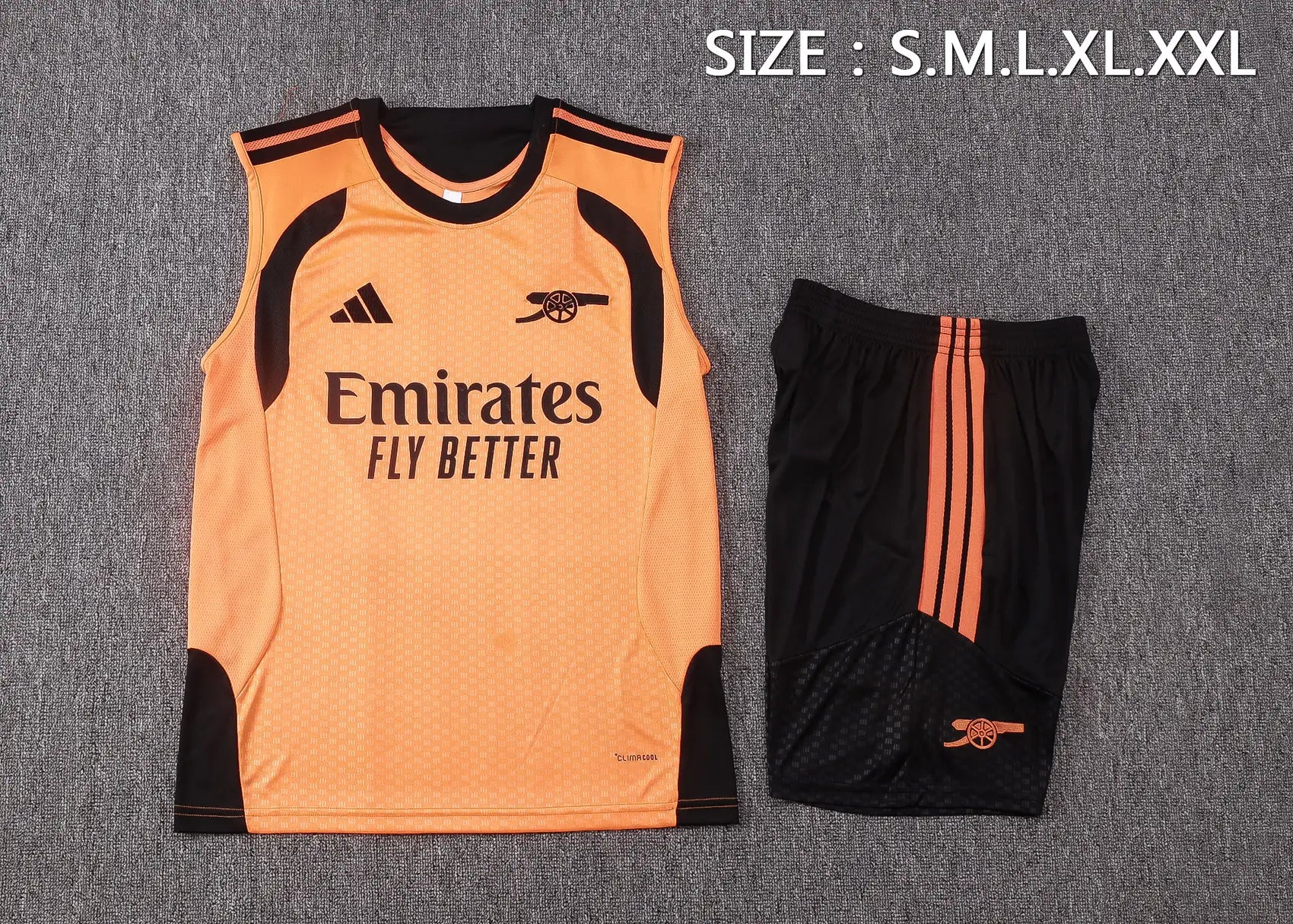 Completino Canottiera Arsenal 26/27 Uomo Arancione | Kit Allenamento