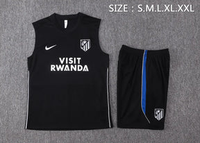 Completino Canottiera Atlético Madrid 26/27 Uomo Nero | Kit Allenamento