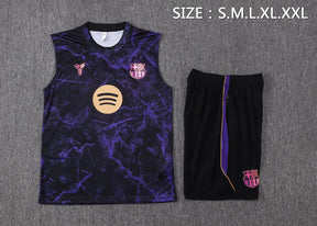 Completino Canottiera Barcelona 26/27 Nero Uomo Nero | Kit Allenamento