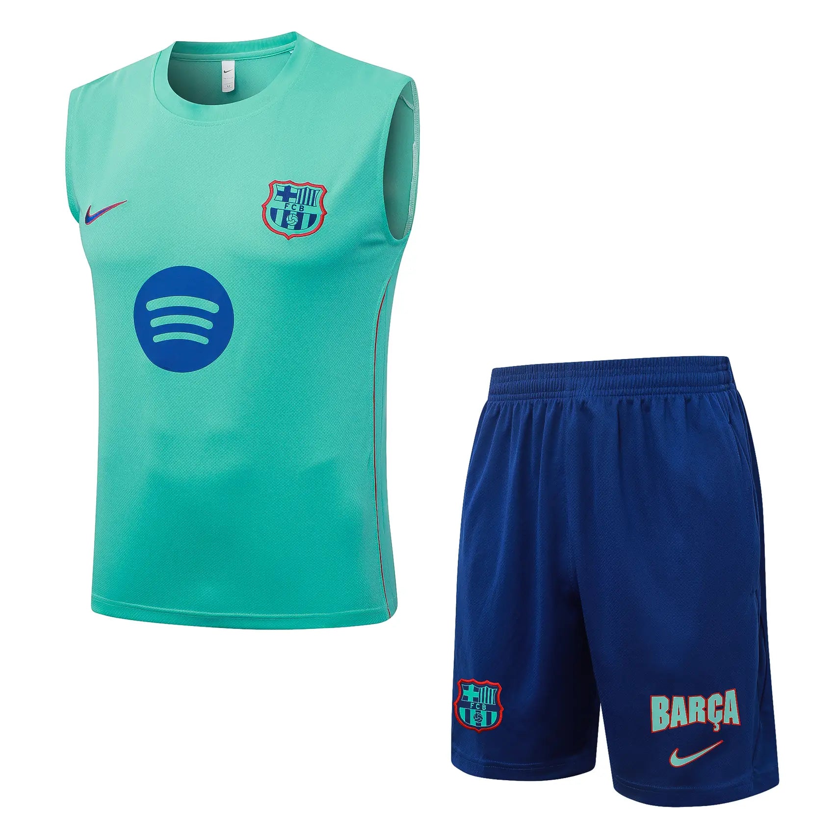 Completino Canottiera Barcelona 26/27 Uomo Azzurro | Kit Allenamento