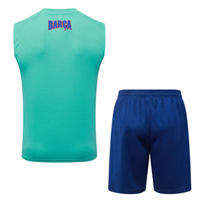 Completino Canottiera Barcelona 26/27 Uomo Azzurro | Kit Allenamento