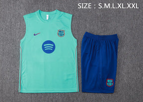 Completino Canottiera Barcelona 26/27 Uomo Azzurro | Kit Allenamento