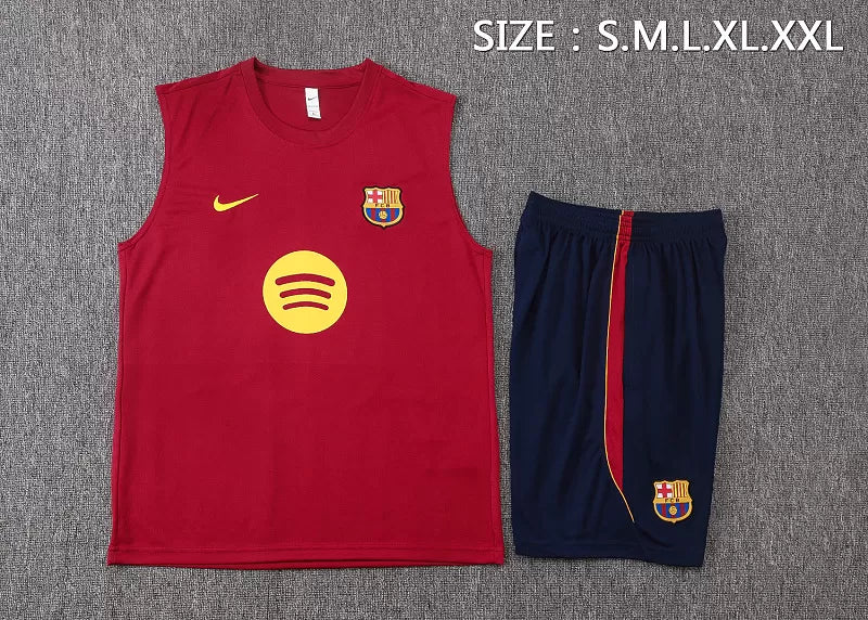 Completino Canottiera Barcelona 26/27 Uomo Bordeaux | Kit Allenamento